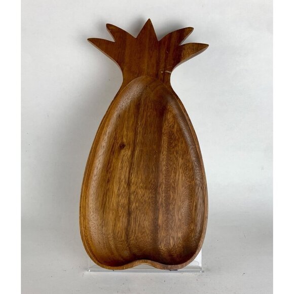 Vintage Wooden Pineapple Tray 16" Length - Picture 1 of 5